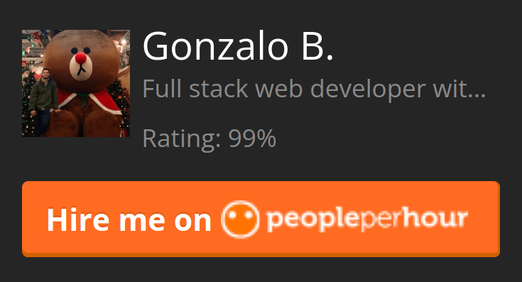 Hire me on Peopleperhour